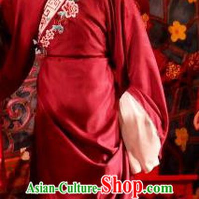 Love in the Red Plum Chinese Guangdong Opera Xiaosheng Apparels Costumes and Headwear Traditional Cantonese Opera Niche Garment Scholar Pei Yu Clothing