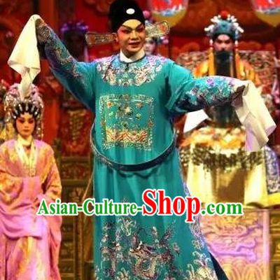 Princess Changping Chinese Guangdong Opera Childe Zhou Shixian Apparels Costumes and Headwear Traditional Cantonese Opera Young Male Garment Xiaosheng Clothing