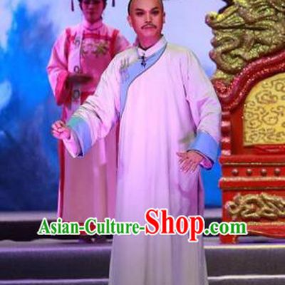 Zhuang Yuan Lin Zhaotang Chinese Guangdong Opera Literatus Apparels Costumes and Headwear Traditional Cantonese Opera Garment Qing Dynasty Scholar Clothing