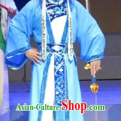 The Strange Stories Chinese Guangdong Opera Martial Male Apparels Costumes and Headwear Traditional Cantonese Opera Wusheng Garment Clothing