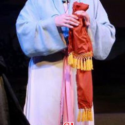 Chinese Cantonese Opera Country Woman Garment Fifteen Strings of Cash Costumes and Headdress Traditional Guangdong Opera Female Apparels Dress