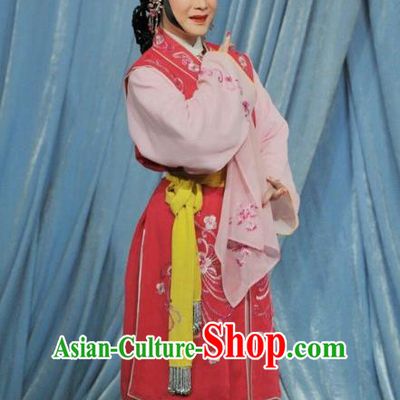 Chinese Cantonese Opera Young Mistress Garment The Sword Costumes and Headdress Traditional Guangdong Opera Actress Apparels Woman Dress