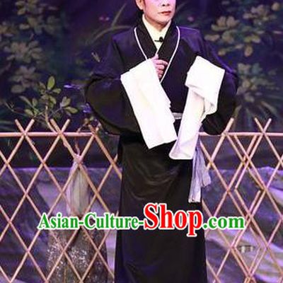 Chinese Guangdong Opera Xiaosheng Pang Qiao Apparels Costumes and Headwear Traditional Cantonese Opera Young Male Garment Niche Clothing
