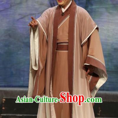 Pan Maoming Chinese Guangdong Opera Young Male Apparels Costumes and Headwear Traditional Cantonese Opera Xiaosheng Garment Taoist Clothing