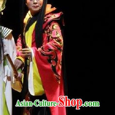 Nan Yue Gong Ci Chinese Guangdong Opera King Zhao Tuo Apparels Costumes and Headwear Traditional Cantonese Opera Duke Garment Lord Clothing
