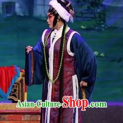 Chinese Cantonese Opera Mistress Garment Shuang Qiang Lu Wenlong Costumes and Headdress Traditional Guangdong Opera Actress Apparels Dame Dress