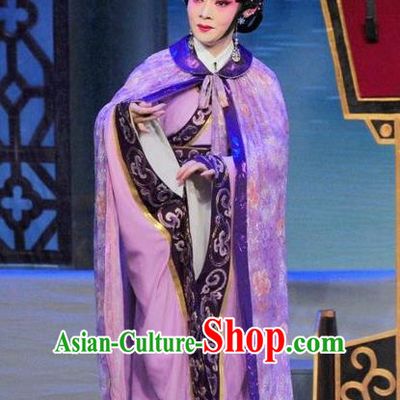 Chinese Cantonese Opera Imperial Consort Garment Luo Shui Qing Meng Costumes and Headdress Traditional Guangdong Opera Young Female Apparels Zhen Yuchan Dress