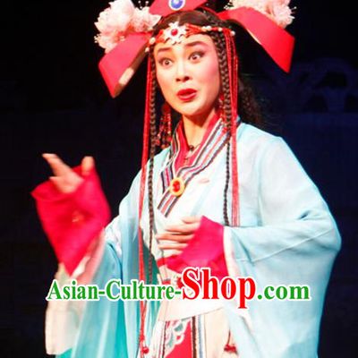 Chinese Historical Drama Princess Hu Die Ancient Young Lady Garment Costumes Traditional Miao Ethnic Girl Dance Dress Apparels and Headdress
