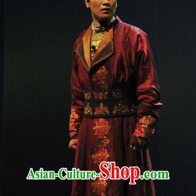 Chinese Traditional Northern Wei Dynasty Emperor Tuoba Hong Apparels Costumes Historical Drama Bei Wei Feng Yang Ancient Monarch Garment King Clothing and Headwear