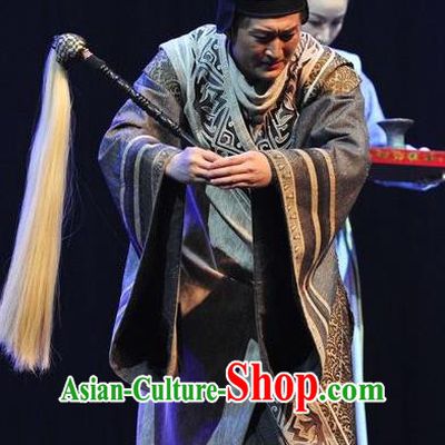 Chinese Traditional Northern Wei Dynasty Eunuch Apparels Costumes Historical Drama Bei Wei Feng Yang Ancient Palace Servant Garment Clothing and Headwear