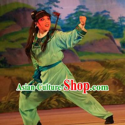 Xu Jiujing Chinese Guangdong Opera Young Boy Apparels Costumes and Headwear Traditional Cantonese Opera Wa Wa Sheng Garment Livehand Clothing