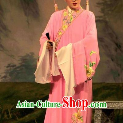 Lou Tai Hui Chinese Guangdong Opera Young Male Apparels Costumes and Headwear Traditional Cantonese Opera Xiaosheng Garment Niche Clothing