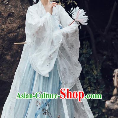 Chinese Traditional Tang Dynasty Noble Lady Hanfu Apparels Ancient Royal Princess Historical Costumes Cape Blouse and Dress Full Set