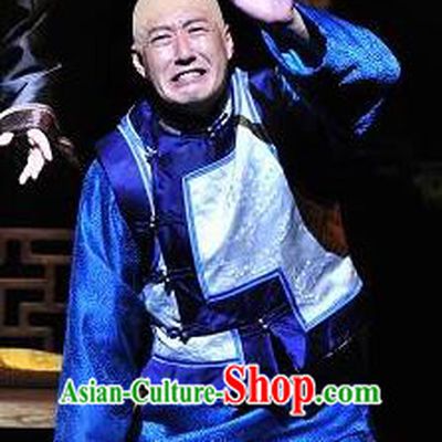 Chinese Traditional Qing Dynasty Merchant Apparels Costumes Historical Drama Wang Fu Jing Ancient Shopkeeper Garment Clothing and Headwear