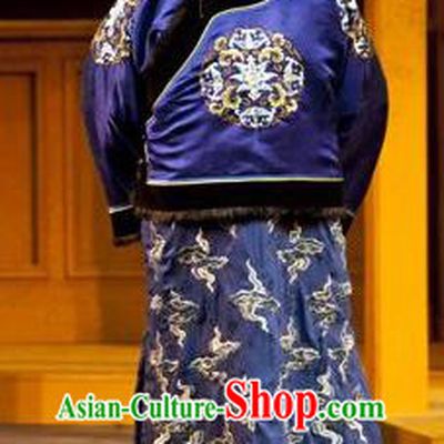 Chinese Traditional Qing Dynasty Merchant Apparels Costumes Historical Drama Wang Fu Jing Ancient Shopkeeper Garment Elderly Male Clothing and Headwear