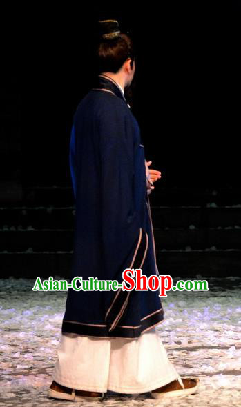 Chinese Traditional Song Dynasty Elderly Male Apparels Costumes Historical Drama Phoenix Hairpin Ancient Poet Lu You Garment Scholar Clothing and Headwear Chinese Traditional Song Dynasty Elderly Male Apparels Costumes Historical Drama Phoenix Hairpin Ancient Poet Lu You Garment Scholar Clothing and Headwear