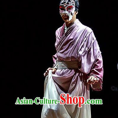 Chinese Traditional Stage Performance Male Role Apparels Costumes Historical Drama The Prince of Lanling Ancient Actor Garment Clothing and Headwear