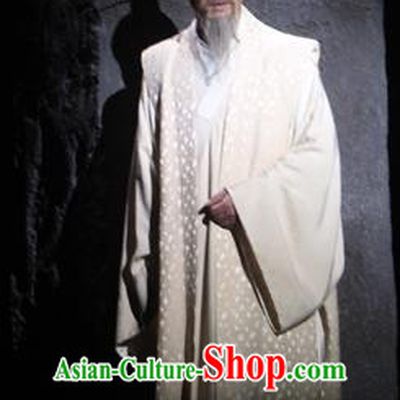 Chinese Traditional Ming Dynasty Elderly Male Clothing Stage Performance Historical Drama Apparels Costumes Ancient Official Xu Jie Garment and Headwear