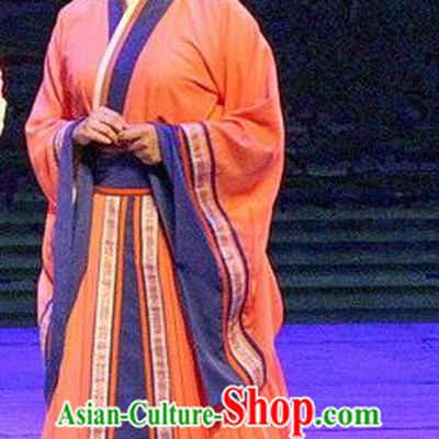 Chinese Historical Drama Ballast Stone Ancient Young Mistress Garment Costumes Traditional Stage Show Actress Dress Three Kingdoms Period Woman Apparels and Headpieces