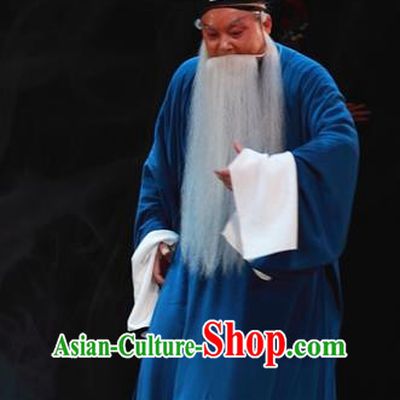 Cao Min Song Shijie Chinese Sichuan Opera Old Scholar Apparels Costumes and Headpieces Peking Opera Highlights Scribe Garment Civilian Clothing