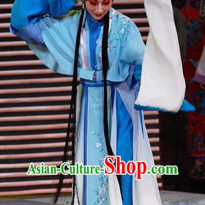 Chinese Sichuan Opera Highlights Young Female Yang Suzhen Garment Costumes and Headdress Cao Min Song Shijie Traditional Peking Opera Hua Tan Dress Actress Apparels