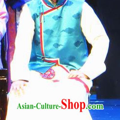 Chinese Traditional Qing Dynasty Noble Childe Clothing Stage Performance Historical Drama Yinzhan Naxi Apparels Costumes Ancient Litterateur Garment and Headwear