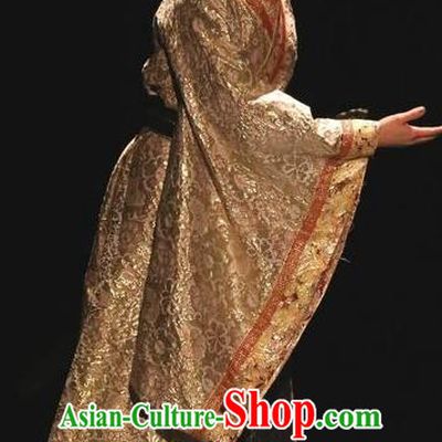Chinese Traditional Jin Dynasty Scholar Ji Kang Clothing Stage Performance Historical Drama Guang Ling San Apparels Costumes Ancient Literati Garment and Headwear