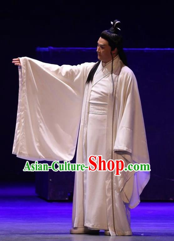 Chinese Traditional Jin Dynasty Young Male Clothing Stage Performance Historical Drama Guang Ling San Apparels Costumes Ancient Scholar Ruan Ji Garment and Headwear Chinese Traditional Jin Dynasty Young Male Clothing Stage Performance Historical Drama Guang Ling San Apparels Costumes Ancient Scholar Ruan Ji Garment and Headwear