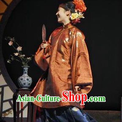 Chinese Historical Drama Peach Blossom Fan Ancient Geisha Garment Costumes Traditional Stage Show Dress Ming Dynasty Courtesan Apparels and Headpieces