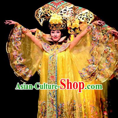 Chinese Dance Drama The Summer Palace Ancient Palace Lady Garment Costumes Traditional Stage Show Dress Qing Dynasty Court Maid Apparels and Headpieces