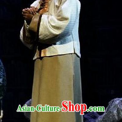 Chinese Traditional Qing Dynasty Scholar Yang Zichao Clothing Stage Performance Historical Drama Apparels Costumes Ancient Bookman Garment and Headwear