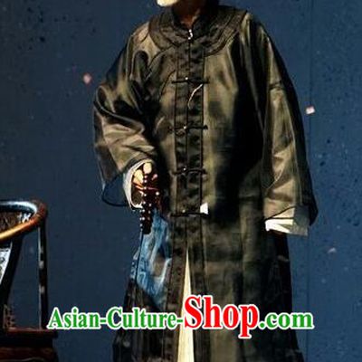 Chinese Traditional Buddhist Master Clothing Stage Performance Historical Drama Apparels Costumes Ancient Elderly Male Yang Renshan Garment