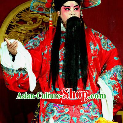 Yang He Tang Chinese Sichuan Opera Official Song Lian Apparels Costumes and Headpieces Peking Opera Highlights Garment Imperial Envoy Clothing