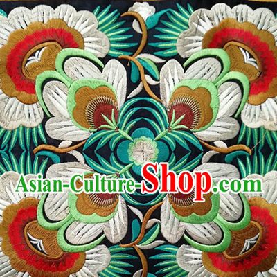 Chinese Traditional Embroidered Flowers Pattern Patch Decoration Embroidery Craft Embroidered Accessories