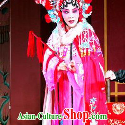 Chinese Sichuan Opera Highlights Actress Wang Zhaojun Garment Costumes and Headdress Chu Bei Sai Traditional Peking Opera Hua Tan Dress Diva Apparels