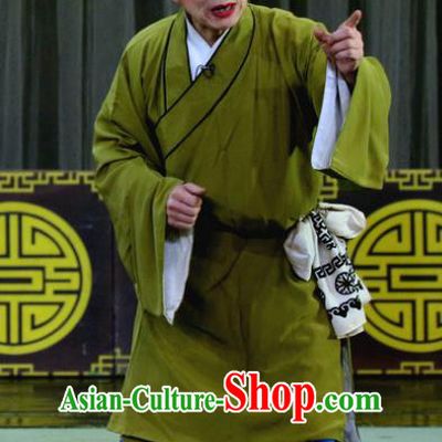 Da Hu Shou Xiao Chinese Sichuan Opera Civilian Male Apparels Costumes and Headpieces Peking Opera Highlights Servant Garment Clothing