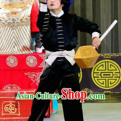 Da Hu Shou Xiao Chinese Sichuan Opera Swordsman Apparels Costumes and Headpieces Peking Opera Highlights Martial Male Garment Wusheng Li Cunxiao Clothing