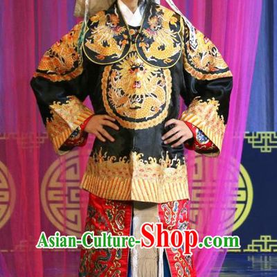 Dan Dao Hui Chinese Sichuan Opera Soldier Apparels Costumes and Headpieces Peking Opera Highlights Martial Male Garment Figurant Clothing