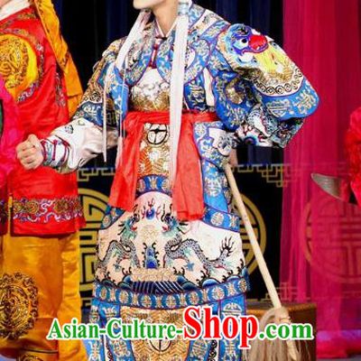 Dan Dao Hui Chinese Sichuan Opera General Apparels Costumes and Headpieces Peking Opera Highlights Wusheng Garment Martial Male Clothing