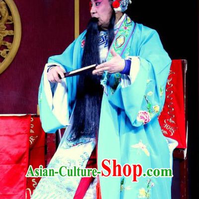 Zhan Ying Long Chinese Sichuan Opera Laosheng Apparels Costumes and Headpieces Peking Opera Highlights Martial Male Garment General Xue Dingshan Clothing