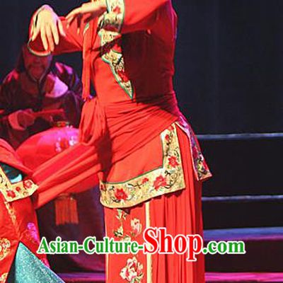 Chinese Sichuan Highlights Opera Bride Jin Zi Garment Costumes and Headdress Traditional Peking Opera Actress Dress Young Woman Apparels