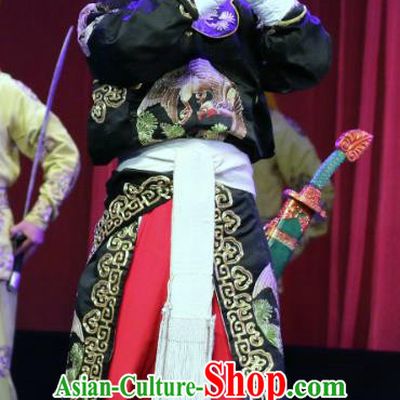 Bai Mian Hu Xiao Fang Chinese Sichuan Opera Wusheng Wang Shiqi Apparels Costumes and Headpieces Peking Opera Highlights Martial Male Garment Clothing