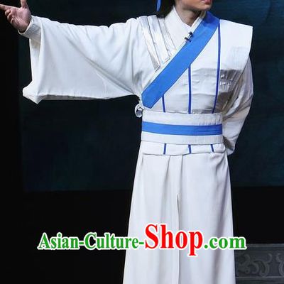 Princess Turandot Chinese Sichuan Opera Young Male Apparels Costumes and Headpieces Peking Opera Highlights Garment Swordsman Clothing