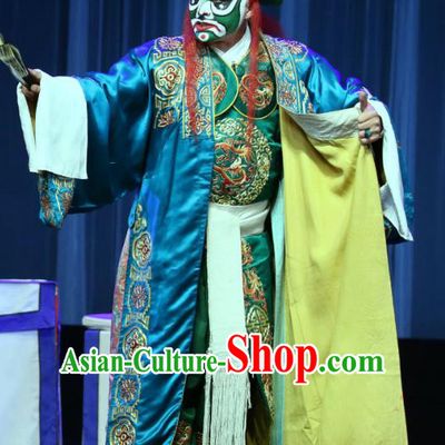 Bai Mian Hu Xiao Fang Chinese Sichuan Opera Takefu Apparels Costumes and Headpieces Peking Opera Highlights Wusheng Garment Brigand Wang Shiqi Clothing