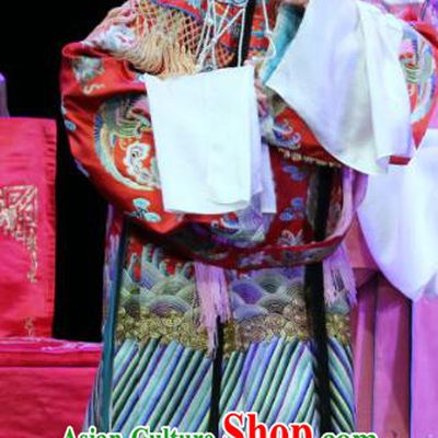 Chinese Sichuan Opera Highlights Princess Geng Niang Garment Costumes and Headdress Bai Mian Hu Xiao Fang Traditional Peking Opera Hua Tan Dress Diva Apparels