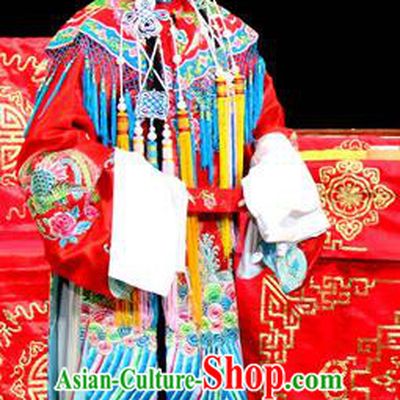 Chinese Sichuan Opera Highlights Hua Tan Fan Lihua Garment Costumes and Headdress Bai Shou Tu Traditional Peking Opera Actress Dress Diva Apparels