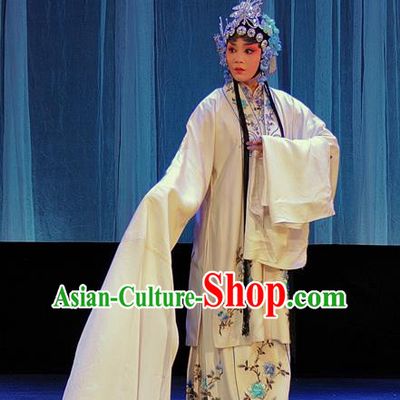 Chinese Sichuan Opera Highlights Garment Diva Qian Yulian Costumes and Headdress The Romance of Hairpin Traditional Peking Opera Young Female Dress Actress Apparels