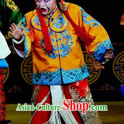 Chinese Sichuan Opera Imperial Bodyguard Apparels Costumes and Headpieces Peking Opera Highlights Wusheng Garment Martial Male Clothing