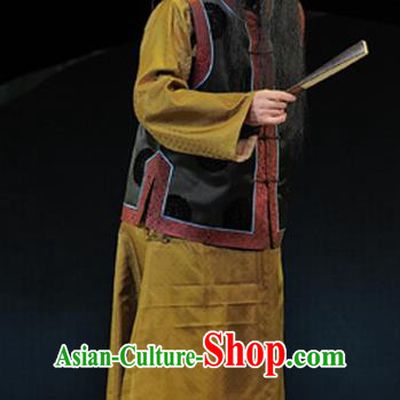 Legend of Chen Mapo Chinese Sichuan Opera Boss Apparels Costumes and Headpieces Peking Opera Highlights Garment Laosheng Clothing