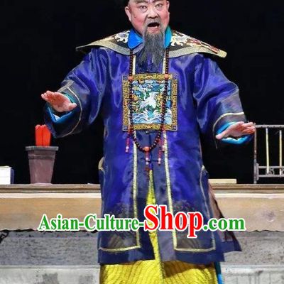 Nan Hai Li Huai Chinese Sichuan Opera Governor Zhang Renjun Apparels Costumes and Headpieces Peking Opera Highlights Jing Role Garment Official Clothing